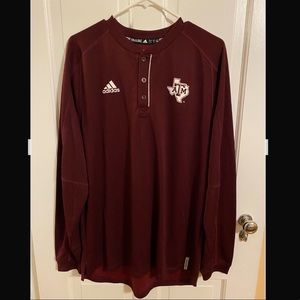 Texas A&M Adidas Climalite Long-Sleeve Jersey